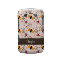 Peace Love Sushi Blackberry Bold Case Cover