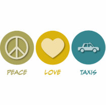 Peace Love Taxis Photo Cutouts