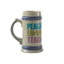 Peace Love Teach Mug