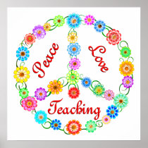 PEACE LOVE TEACHING POSTERS