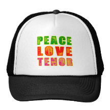 Peace Love Tenor Mesh Hat