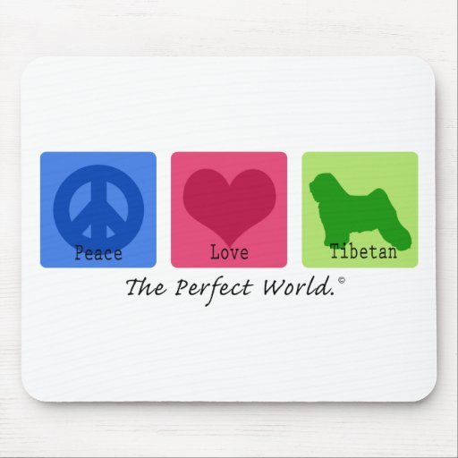 Peace Love Tibetan Mousepads