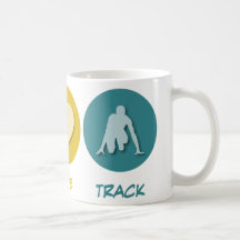 Peace Love Track Mug