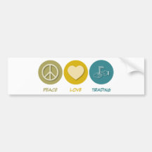 Peace Love Trading Bumper Stickers