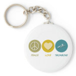 Peace Love Trombone keychains