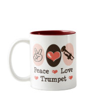 Peace Love Trumpet Mug