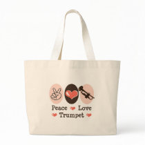 Peace Love Trumpet Music Bag