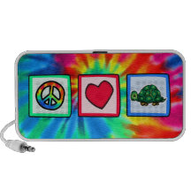 Peace, Love, Turtles Mp3 Speakers
