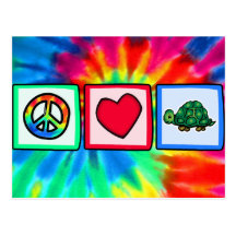 Peace, Love, Turtles Post Cards