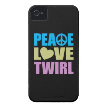Peace Love Twirl iPhone 4 Cases