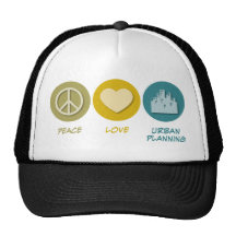 Peace Love Urban Planning Trucker Hat