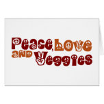 Peace Love Veggies cards