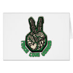 Peace Love Veggies Card