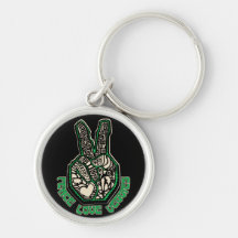 Peace Love Veggies Key Chains