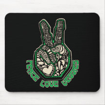 Peace Love Veggies Mousepads