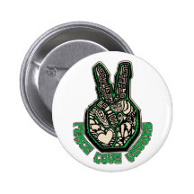 Peace Love Veggies Pinback Buttons