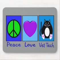 Peace Love Vet Tech mousepads