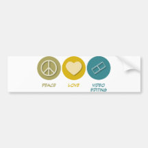 Peace Love Video Editing Bumper Sticker