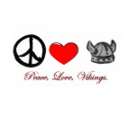 peace love vikings t-shirts