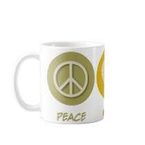 Peace Love Volleyball Coffee Mug