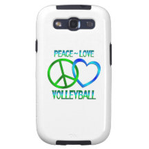 Peace Love VOLLEYBALL Samsung Galaxy SIII Cases