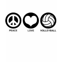 Peace Love Volleyball Shirt