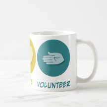 Peace Love Volunteer Coffee Mug