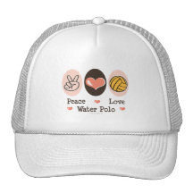 Peace Love Water Polo Hat