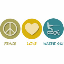 Peace Love Water Ski Cut Outs