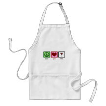 Peace Love Wine Aprons