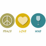 Peace Love Wine photo sculptures