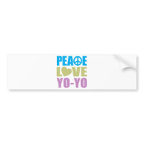 Peace Love Yo-Yo Bumper Stickers