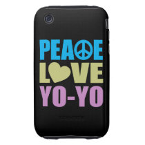 Peace Love Yo-Yo Tough Iphone 3 Cases