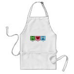 Peace Love Yoga Apron
