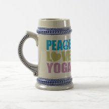 Peace Love Yoga Coffee Mug