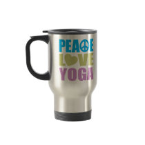 Peace Love Yoga Mugs
