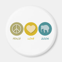 Peace Love Zoos Magnets