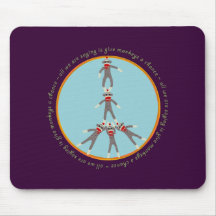 Peace Monkeys Mouse Pad