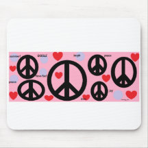 peace mouse pad