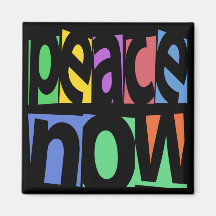 Peace Now Fridge Magnets