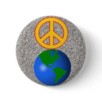 Peace On Earth Pinback Button