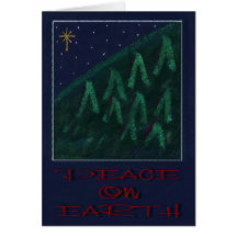 "Peace On Earth" Christmas card by Zoltan Buday