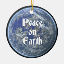 Peace on Earth Christmas Ornament