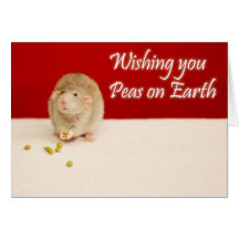 Peace on Earth Christmas Rat Cards