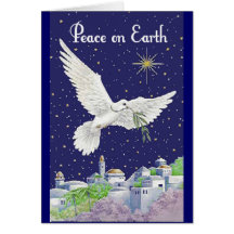 Peace On Earth Christmas Wishes Cards