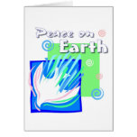 Peace on earth dove design greeting cards