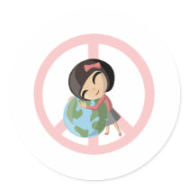 "Peace on Earth" Emily Sticker