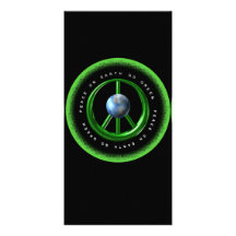 Peace on Earth Go Green by Valxart.com Photo Greeting Card