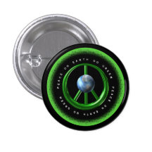 Peace on Earth Go Green by Valxart.com Pins