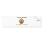 Peace on Earth Good Will Toward Hens Bumper Stickers